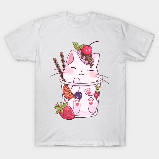 kawaii kitten T-Shirt by PaperHead